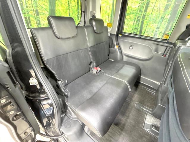 タント カスタムＲＳ　トップエディションＳＡＩＩＩ　後期型　禁煙車　ターボ　両側電動ドア　純正８型ナビ　バックカメラ　衝突軽減装置　ハーフレザー　シートヒーター　コーナーセンサー　スマートキー　ＬＥＤヘッド　ＥＴＣ　オートライト　革巻きハンドル（9枚目）