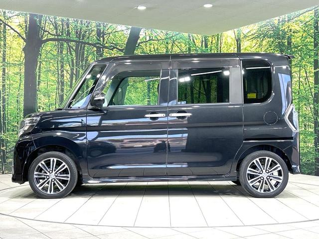 タント カスタムＲＳ　トップエディションＳＡＩＩＩ　後期型　禁煙車　ターボ　両側電動ドア　純正８型ナビ　バックカメラ　衝突軽減装置　ハーフレザー　シートヒーター　コーナーセンサー　スマートキー　ＬＥＤヘッド　ＥＴＣ　オートライト　革巻きハンドル（54枚目）