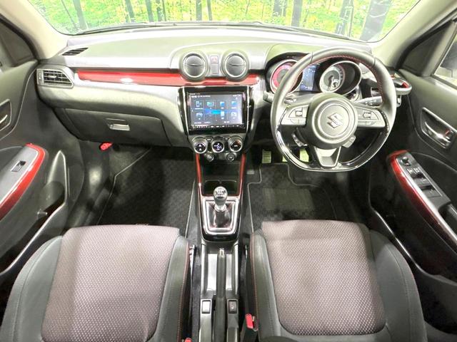 スイフトスポーツ ベースグレード 禁煙車 6MT車 純正8型ナビ 全周囲カメラ 衝突軽減装置 アダプティブクルーズ シートヒーター ドラレコ コーナーセンサー スマートキー LEDヘッド ETC オートライト 純正17インチAW(2枚目)