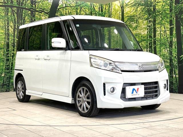 スペーシアカスタム TS 禁煙車 10型ナビ バックカメラ 両側電動ドア スマートキー HIDヘッド ビルトインETC オートライト オートエアコン Bluetooth DVD再生 HIDフォグ 革巻きハンドル 電動格納ミラー(16枚目)