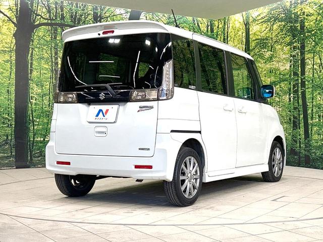 スペーシアカスタム TS 禁煙車 10型ナビ バックカメラ 両側電動ドア スマートキー HIDヘッド ビルトインETC オートライト オートエアコン Bluetooth DVD再生 HIDフォグ 革巻きハンドル 電動格納ミラー(17枚目)