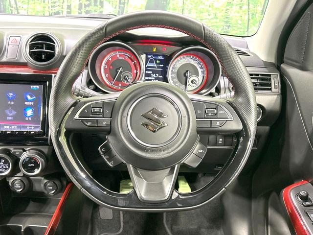 スイフトスポーツ ベースグレード MT車 ターボ フルエアロ 純正SDナビ 全周囲カメラ 衝突被害軽減システム シートヒーター スマートキー LEDヘッド ビルトインETC クルコン オートハイビーム 車線逸脱警報 オートライト(11枚目)