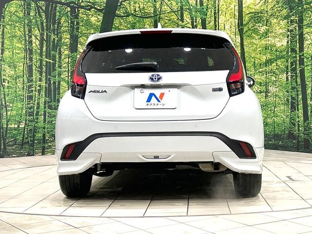 アクア Ｚ　モデリスタフルエアロ　純正９型ナビ　全周囲カメラ　衝突被害軽減システム　レーダークルーズ　禁煙車　ハーフレザーシート　パワーシート　ドラレコ　コーナーセンサー　スマートキー　ＬＥＤヘッド　ＥＴＣ（15枚目）