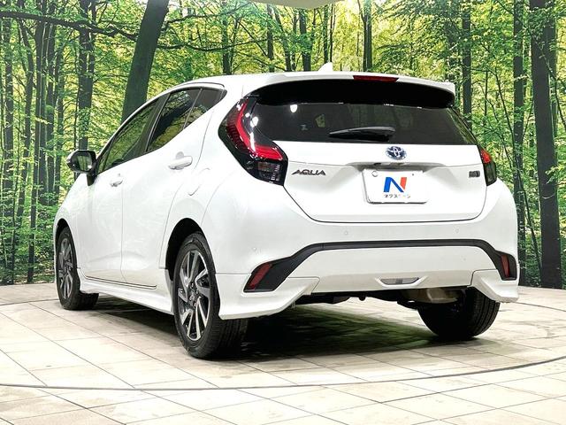 アクア Ｚ　モデリスタフルエアロ　純正９型ナビ　全周囲カメラ　衝突被害軽減システム　レーダークルーズ　禁煙車　ハーフレザーシート　パワーシート　ドラレコ　コーナーセンサー　スマートキー　ＬＥＤヘッド　ＥＴＣ（26枚目）