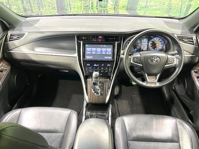 ハリアー エレガンス　ＴＲＤエアロ　純正９型ナビ　バックカメラ　禁煙車　ハーフレザーシート　パワーシート　ドラレコ　スマートキー　ＬＥＤヘッド　ＥＴＣ　オートライト　デュアルエアコン　Ｂｌｕｅｔｏｏｔｈ　フルセグ（2枚目）