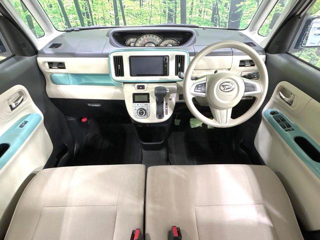 ムーヴキャンバス Ｇメイクアップ　ＳＡＩＩ　４ＷＤ　禁煙車　純正ナビ　バックカメラ　両側電動スライドドア　衝突軽減装置　スマートキー　ＥＴＣ　ドラレコ　ＬＥＤヘッド　ＬＥＤフォグ　オートライト　オートエアコン　電度格納ミラー　盗難防止装置（2枚目）