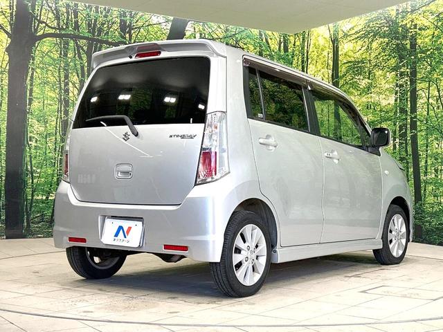 ワゴンＲスティングレー Ｘ　４ＷＤ　禁煙車　シートヒーター　スマートキー　オーディオ　オートエアコン　電動格納ミラー　ＨＩＤヘッド　純正１４インチＡＷ　革巻きステアリング　ベンチシート　盗難防止装置　プライバシーガラス（17枚目）