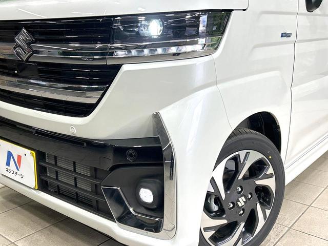 スペーシアカスタム ハイブリッドXS 届出済未使用車 両側電動ドア 衝突軽減装置 ハーフレザーシート コーナーセンサー スマートキー LEDヘッド 純正15インチAW オートハイビーム 車線逸脱警報 オートライト オートエアコン HUD(13枚目)