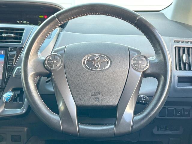 プリウスアルファ Ｇ　チューン　ブラック　ＢＩＧＸ９型ナビ　バックカメラ　クルーズコントロール　オートエアコン　ＥＴＣ　ＬＥＤヘッドランプ　スマートキー　電動格納ミラー　オートライト　フロントフォグランプ　ステアリングスイッチ　禁煙車（11枚目）