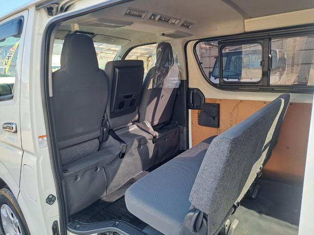 ハイエースバン ロングDX GLパッケージ 4WDディーゼルターボ 5ドア・6人乗り 寒冷地仕様 Wエアコン・Rヒーター ナビ・テレビ・バックカメラ 電動格納ミラー ビルトインETC パワーヒート・排ガス浄化スイッチ キーレスエントリー(70枚目)