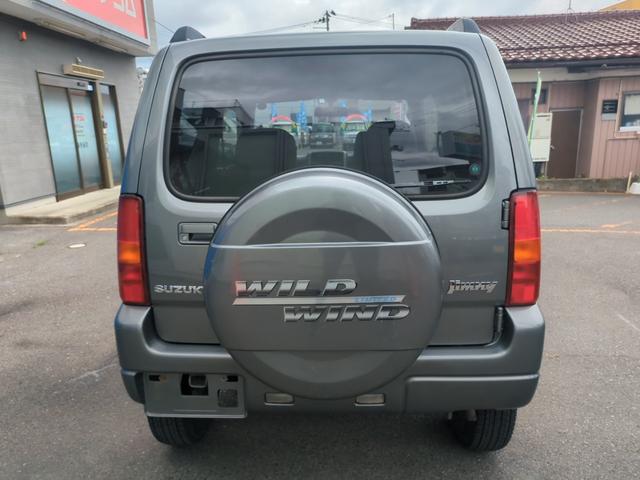 ジムニー ワイルドウインド　切替４ＷＤ　ターボ（車検令和８年９月・保証１年付）基本装備フル装備　純正ＣＤオーディオ　電格ミラー　フロア４ＡＴ　ＡＢＳ　純正１６インチＡＷスタッドレスタイヤ装着済　タイミングチェーンエンジン（7枚目）