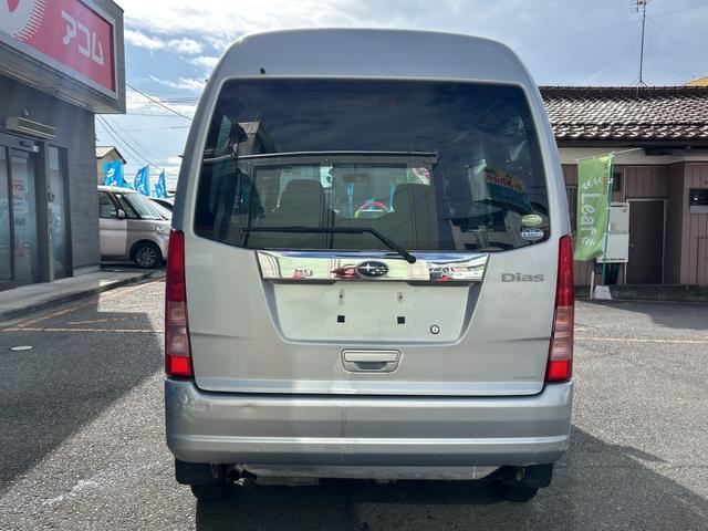 サンバーバン ディアス　切替４ＷＤ　フロア５速マニュアル（車検２年）基本装備フル装備　両側スライドドア　純正カセットオーディオ　キーレス　ＡＢＳ　１２インチホイール（7枚目）