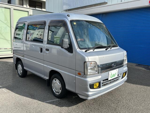 サンバーバン ディアス　切替４ＷＤ　フロア５速マニュアル（車検２年）基本装備フル装備　両側スライドドア　純正カセットオーディオ　キーレス　ＡＢＳ　１２インチホイール（10枚目）
