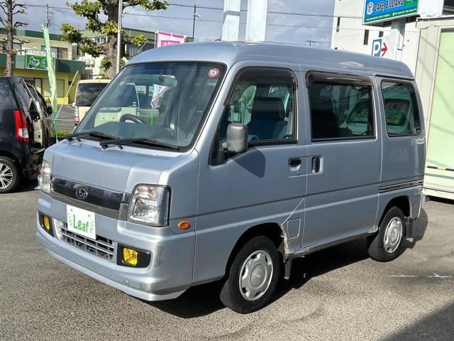 サンバーバン ディアス　切替４ＷＤ　フロア５速マニュアル（車検２年）基本装備フル装備　両側スライドドア　純正カセットオーディオ　キーレス　ＡＢＳ　１２インチホイール（11枚目）