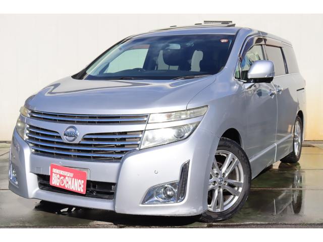 エルグランド ３５０ハイウェイスター　４ＷＤ　関西仕入れ　純正ナビ　フルセグＴＶ　アラウンドビューモニター　サンルーフ　両面パワースライドドア　プッシュスタートスペアキー　ドライブレコーダー　ＥＴＣ１年保証（2枚目）