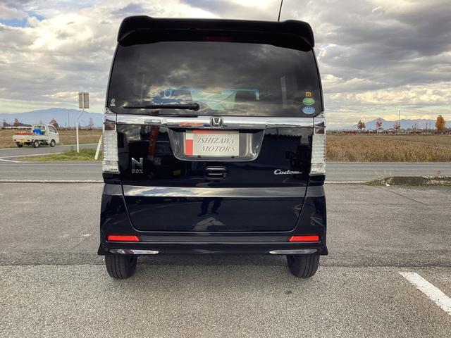 Ｎ－ＢＯＸカスタム Ｇ　両側電動スライド　社外ナビ　衝突被害軽減システム　ＨＩＤヘッド　ＥＴＣ　車線逸脱警報　フォグランプ　純正１４インチＡＷ　電動格納ミラー　フルセグ（5枚目）