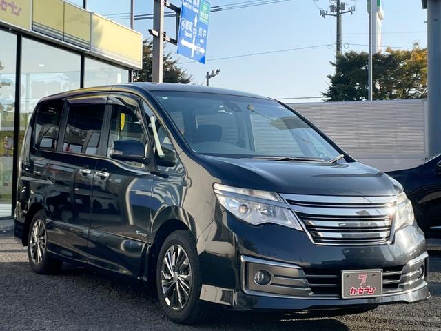 セレナ ライダー ブラックライン S-ハイブリッド 1オーナー 両側電スラ フルセグナビ バックカメラ LEDヘッドライト アイドリングストップ オートクルーズ フォグランプ オートライト レーンキープ サイドバイザー 純正16インチAW(44枚目)