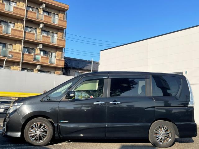 セレナ ライダー ブラックライン S-ハイブリッド 1オーナー 両側電スラ フルセグナビ バックカメラ LEDヘッドライト アイドリングストップ オートクルーズ フォグランプ オートライト レーンキープ サイドバイザー 純正16インチAW(49枚目)