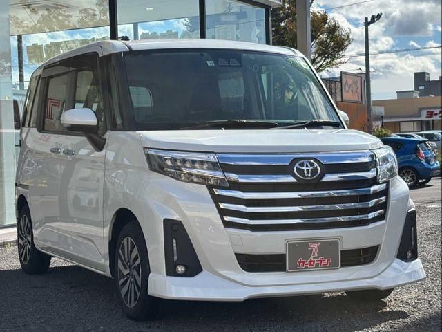 ルーミー カスタムG 1オーナー 純正フルセグナビ 両側電スラ シートヒーター LEDヘッドライト ACC バックカメラ フォグランプ オートライト 衝突軽減B レーンキープ 前後ドラレコ ETC 純正14インチAW(3枚目)