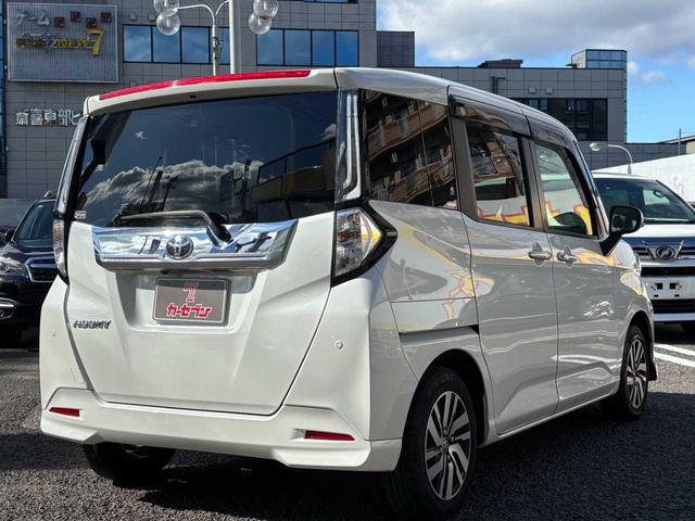 ルーミー カスタムG 1オーナー 純正フルセグナビ 両側電スラ シートヒーター LEDヘッドライト ACC バックカメラ フォグランプ オートライト 衝突軽減B レーンキープ 前後ドラレコ ETC 純正14インチAW(5枚目)