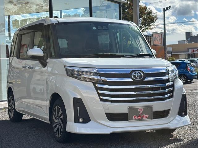 ルーミー カスタムG 1オーナー 純正フルセグナビ 両側電スラ シートヒーター LEDヘッドライト ACC バックカメラ フォグランプ オートライト 衝突軽減B レーンキープ 前後ドラレコ ETC 純正14インチAW(44枚目)