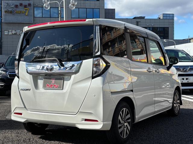 ルーミー カスタムG 1オーナー 純正フルセグナビ 両側電スラ シートヒーター LEDヘッドライト ACC バックカメラ フォグランプ オートライト 衝突軽減B レーンキープ 前後ドラレコ ETC 純正14インチAW(46枚目)