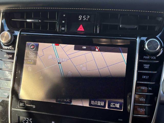 ハリアーハイブリッド プログレス　フルモデリスタ　純正ナビ　黒レザー　全方位モニター　電動リアゲート　ＬＥＤライト　フォグランプ　Ｂカメラ　シートヒーター＆エアコン　前後ソナー　オートクルーズ　３６０°ドラレコ　ＥＴＣ２．０　純正ＡＷ（14枚目）