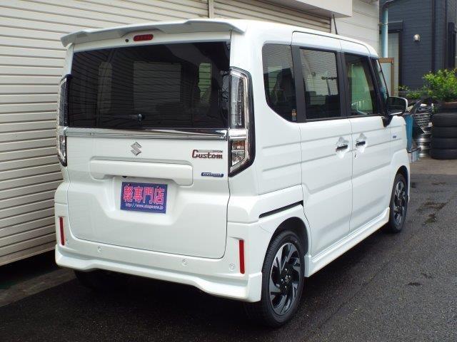 スペーシアカスタム ハイブリッドＸＳ　４ＷＤ　９型全方位モニター付きナビＴＶ　スズキコネクト　両側パワースライドドア　ヘッドアップディスプレイ　クルーズコントロール　横滑り防止付き　デュアルセンサーブレーキシステム２　シートヒーター　ＬＥＤヘッドライトフォグ　ハーフレザーシート（5枚目）