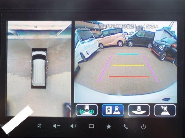 スペーシアカスタム ハイブリッドＸＳ　４ＷＤ　９型全方位モニター付きナビＴＶ　スズキコネクト　両側パワースライドドア　ヘッドアップディスプレイ　クルーズコントロール　横滑り防止付き　デュアルセンサーブレーキシステム２　シートヒーター　ＬＥＤヘッドライトフォグ　ハーフレザーシート（12枚目）