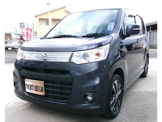 ワゴンＲスティングレー Ｔ　ＥＴＣ　バックカメラ　ナビ　ＴＶ　オートライト　ＨＩＤ　スマートキー　アイドリングストップ　電動格納ミラー　シートヒーター　ベンチシート　ＣＶＴ　盗難防止システム　ＡＢＳ　ＵＳＢ　アルミホイール（2枚目）