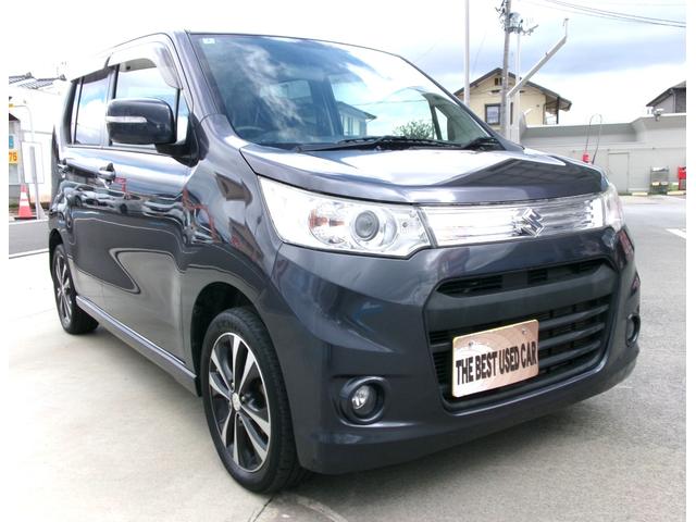 ワゴンＲスティングレー Ｔ　ＥＴＣ　バックカメラ　ナビ　ＴＶ　オートライト　ＨＩＤ　スマートキー　アイドリングストップ　電動格納ミラー　シートヒーター　ベンチシート　ＣＶＴ　盗難防止システム　ＡＢＳ　ＵＳＢ　アルミホイール（4枚目）