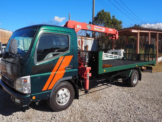 キャンター 　車検整備付　クレーン付き積載車　積載量２３００ｋｇ　車両総重量７１２５ｋｇ　準中型免許可能　ラジコン有ＵＲＵ２６３　６ＭＴ　ディーゼル（10枚目）