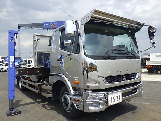 ファイター 　Ｒ２年式　２７０ＰＳ　カスタム仕様増トンセルフタダノクレーン警報仕様（定格荷重指示装置付き）ラジコン付き走行時ブーム前方格納（13枚目）