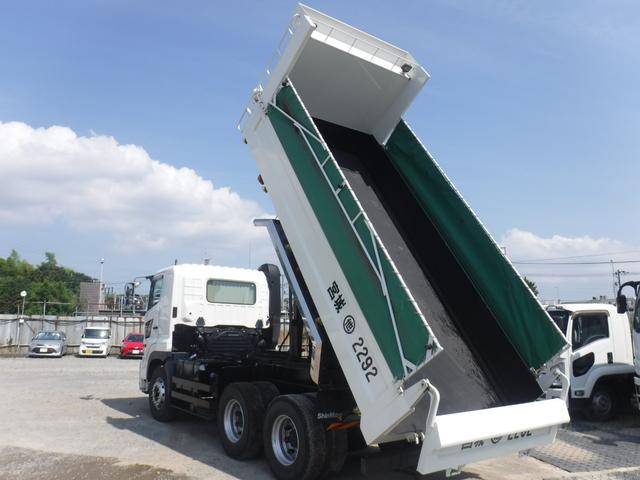プロフィア 　１０ｔダンプ走行距離　４７，５５７ｋｍ新明和工業　９．２ｔ積載５１００×２２００ボディＭＴ７速　３８０ｐｓＴ／Ｍリターダ付（15枚目）