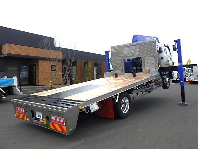 ファイター 増トンセルフ 4段クレーン MT6速 270馬力 6.5t積 荷台寸 530×230cm 地上高100cm カスタム仕様 ラジコン付 タダノ警報仕様 前方格納 5t引込ウィンチ(8枚目)