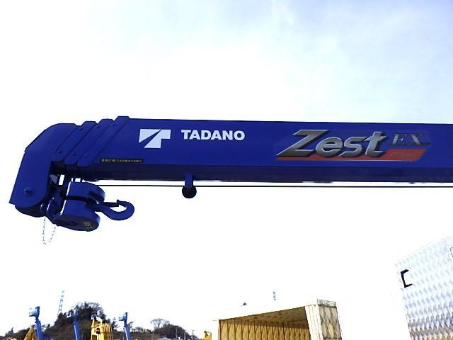 ファイター 増トンセルフ 4段クレーン MT6速 270馬力 6.5t積 荷台寸 530×230cm 地上高100cm カスタム仕様 ラジコン付 タダノ警報仕様 前方格納 5t引込ウィンチ(16枚目)