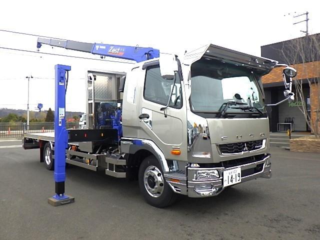 ファイター 増トンセルフ 4段クレーン MT6速 270馬力 6.5t積 荷台寸 530×230cm 地上高100cm カスタム仕様 ラジコン付 タダノ警報仕様 前方格納 5t引込ウィンチ(33枚目)