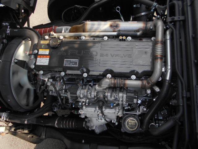 ファイター 増トンセルフ 4段クレーン MT6速 270馬力 6.5t積 荷台寸 530×230cm 地上高100cm カスタム仕様 ラジコン付 タダノ警報仕様 前方格納 5t引込ウィンチ(59枚目)