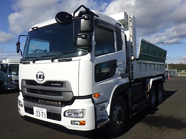 クオン 　ＵＤクオン　１０ｔ土砂ダンプ　極東開発工業　９．３ｔ積載　荷台寸Ｌ５１０×Ｗ２２０×Ｈ５０　ＭＴ７速（2枚目）