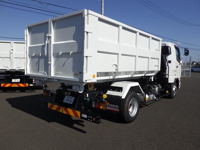 ファイター 　４ｔ脱着式コンテナ車　極東開発工業フックロール　バックモニター　ＥＴＣ　メッキフロントバンパーコーナーパネルミラーカバーアームロール箱（瑞穂）ボディ内寸：３６００×１９１０×１１７０ｍｍ８．０立米（5枚目）