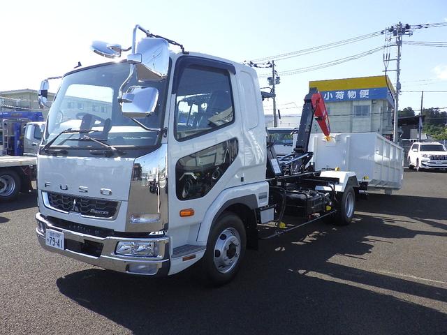 ファイター 　４ｔ脱着式コンテナ車　極東開発工業フックロール　バックモニター　ＥＴＣ　メッキフロントバンパーコーナーパネルミラーカバーアームロール箱（瑞穂）ボディ内寸：３６００×１９１０×１１７０ｍｍ８．０立米（32枚目）