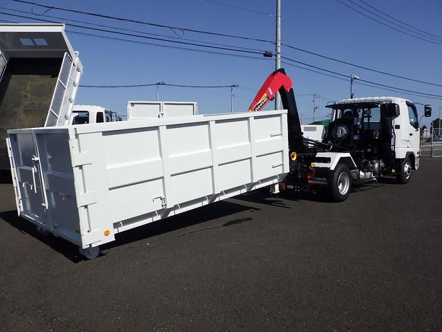 ファイター 　４ｔ脱着式コンテナ車　極東開発工業フックロール　バックモニター　ＥＴＣ　メッキフロントバンパーコーナーパネルミラーカバーアームロール箱（瑞穂）ボディ内寸：３６００×１９１０×１１７０ｍｍ８．０立米（33枚目）