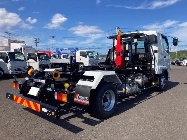 ファイター 　４ｔ脱着式コンテナ車　極東開発工業フックロール　バックモニター　ＥＴＣ　メッキフロントバンパーコーナーパネルミラーカバーアームロール箱（瑞穂）ボディ内寸：３６００×１９１０×１１７０ｍｍ８．０立米（42枚目）