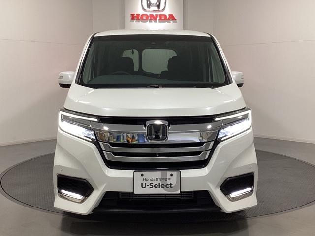 ステップワゴンスパーダ スパーダホンダセンシング ワンオーナー 7人乗り ETC2.0 前後ドライブレコーダー リモコンエンジンスターター フリップダウンモニター 光触媒抗菌消臭施工済 盗難防止 助手席エアバッグ ワンオーナ- フロントカメラ 地デジ(2枚目)