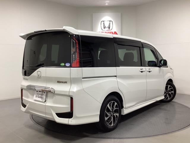 ステップワゴンスパーダ スパーダホンダセンシング ワンオーナー 7人乗り ETC2.0 前後ドライブレコーダー リモコンエンジンスターター フリップダウンモニター 光触媒抗菌消臭施工済 盗難防止 助手席エアバッグ ワンオーナ- フロントカメラ 地デジ(3枚目)