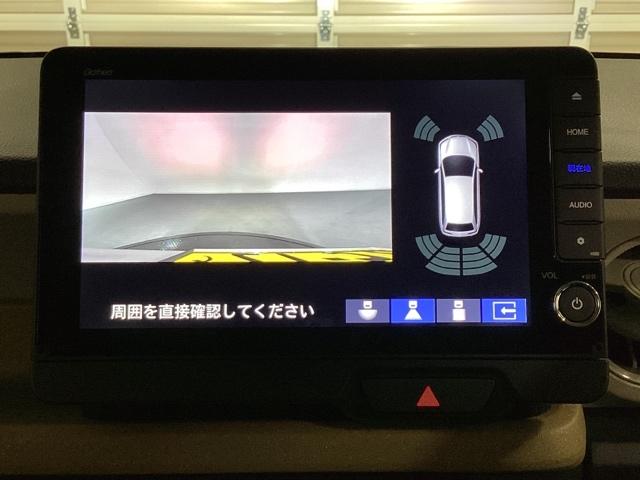 N-BOX ベースグレード ワンオーナー 中古スタッドレスタイヤ、純正メモリーナビ、ドライブレコーダー前後装着+ETC付 当社デモカー エアバック 横滑り防止 Dレコ 4WD車 Rカメ 前後ソナー LEDライト スマ-トキ-(10枚目)