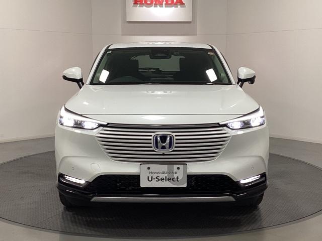 ヴェゼル e:HEVZ 中古スタッドレスタイヤ、純正メモリーナビ、ドライブレコーダー前後装着+ETC付 当社デモカー 盗難防止装置 1オーナー ドラレコ付き Rカメラ フルセグテレビ スマ-トキ- ETC車載器 Pセンサー(4枚目)