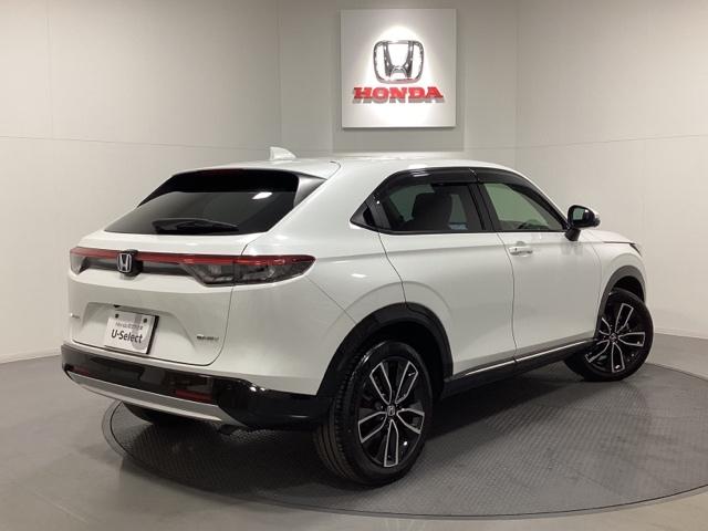 ヴェゼル e:HEVZ 中古スタッドレスタイヤ、純正メモリーナビ、ドライブレコーダー前後装着+ETC付 当社デモカー 盗難防止装置 1オーナー ドラレコ付き Rカメラ フルセグテレビ スマ-トキ- ETC車載器 Pセンサー(5枚目)