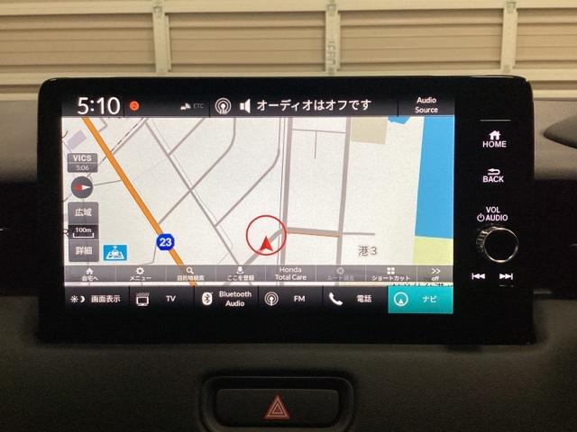 ヴェゼル e:HEVZ 中古スタッドレスタイヤ、純正メモリーナビ、ドライブレコーダー前後装着+ETC付 当社デモカー 盗難防止装置 1オーナー ドラレコ付き Rカメラ フルセグテレビ スマ-トキ- ETC車載器 Pセンサー(9枚目)