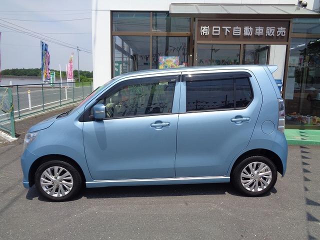 ワゴンＲ ＦＺ　整備付　衝突軽減ブレーキ　メモリ－ナビ地デジＴＶ　ＣＤ　ＤＶＤ　ブル－トゥ－ス　スマ－トキ－プッシュスタート　シ－トヒ－タ－　アイドリングストップ　横滑り防止　フルオ－トＡＣ　純正アルミ（4枚目）